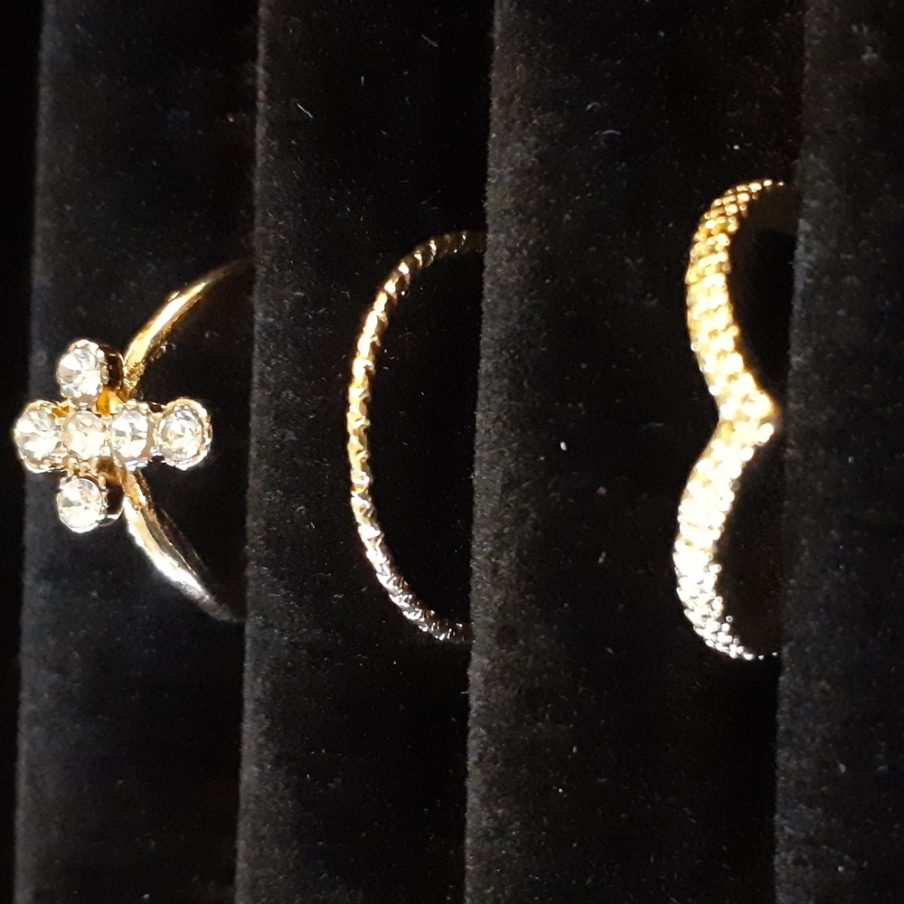3 Piece Cross Stacking Ring Set - Picture 6 of 6